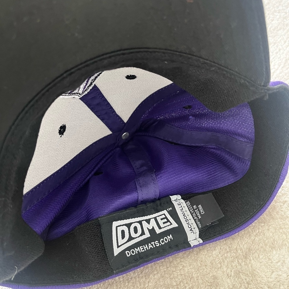 Viking Stoughton Hat Purple and Grey Dome Hats - Picture 3 of 4